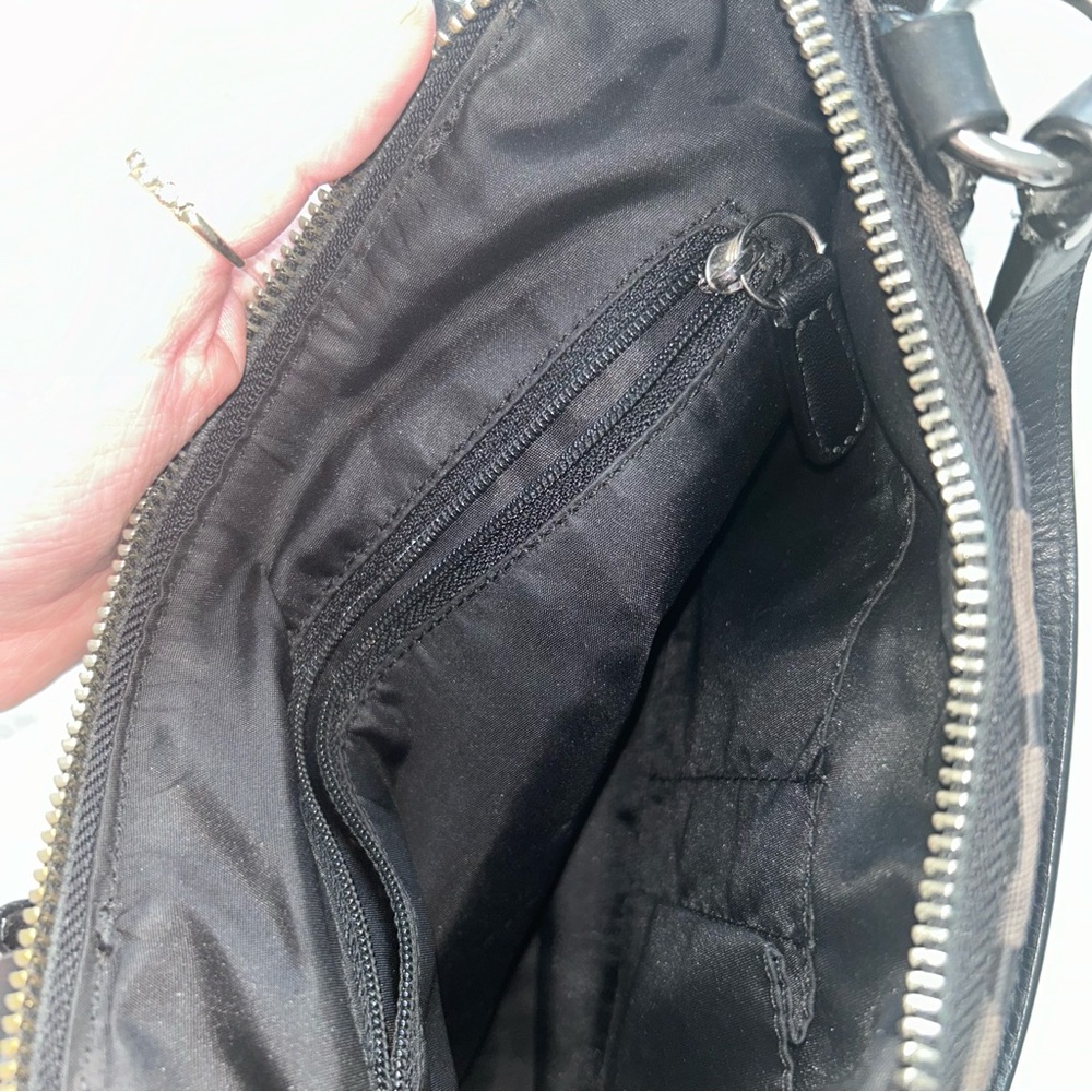 COACH SHOULDER PURSE BLACK BUCKLE WITH REMOVABLE STRAP - Picture 6 of 13